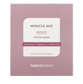 Thank You Farmer Miracle Age Repair Cotton Mask Υφασμάτινη Μάσκα Θρέψης Προσώπου 25ml 1 Τεμάχιο