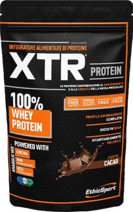 EthicSport XTR Whey Protein Cacao Πρωτεΐνη για Μυϊκή Αποκατάσταση Κακάο 900gr