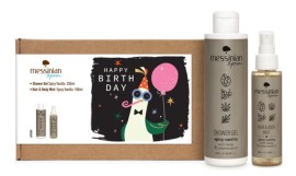 Messinian Spa PROMO Happy Birthday Spicy Vanilla Shower Gel Αφρόλουτρο 250ml & Hair & Body Ενυδατικό Mist Σώματος & Μαλλιών 100ml