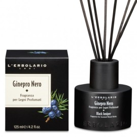LErbolario Ginepro Nero Αρωματικό Χώρου με Ξύλινα Sticks 125ml