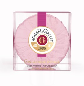 Roger & Gallet Gingembre Rouge Savon Frais Boîte Cristal Perfumed Soap Αρωματική Πλάκα Σαπουνιού 100gr