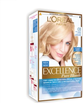 LOreal Paris Excellence Pure Blonde 01 Ultra Light Natural Blonde Φυσικό Ξανθό 48ml