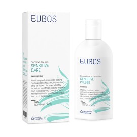 Eubos Sensitive Shower Oil F Ελαιώδες Ντους Καθαρισμού Σώματος 200ml