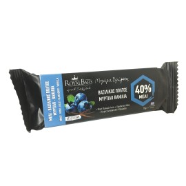 Royal Bars Μπάρα Βρώμης με Βασιλικό Πολτό - Μύρτιλο - Βανίλια 70gr