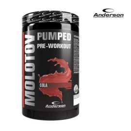 Anderson Molotov Pumped Pre Work Out Cola Συμπλήρωμα Διατροφής για Ενέργεια, Δύναμη & Αντοχή με Γεύση Κόλα 600gr