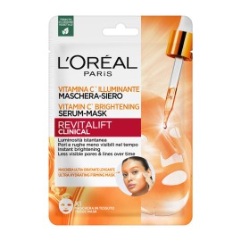 LOreal Paris Revitalift Clinical Vitamin C Υφασμάτινη Μάσκα Λάμψης 1 Τεμάχιο