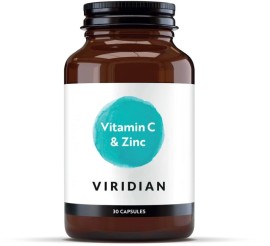 Viridian Vitamin C & Zinc για Ενίσχυση του Ανοσοποιητικού 30 Καψουλες