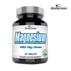 Anderson Magnesium 450mg Μαγνήσιο για Μυϊκή Λειτουργία & Αποκατάσταση 60 Ταμπλέτες