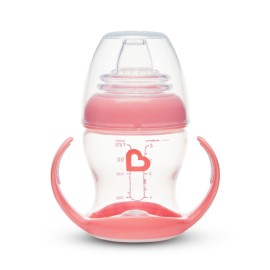 Munchkin Gentle Transition Clear Pink Cup, Εκπαιδευτικό Κύπελλο Ρόζ, 4m+ 118ml