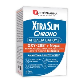 Forte Pharma XtraSlim Chrono Oxy 288 + Nopal Καινοτόμο Fat Burner με 360°Ταχεία Αδυνατιστική Δράση 60 Κάψουλες