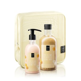 Lavish Care PROMO Sugar Toffee Crush Shower Gel με Άρωμα Καραμέλα - Βούτυρο 500ml & Body Lotion 300ml & Κίτρινο Νεσεσέρ