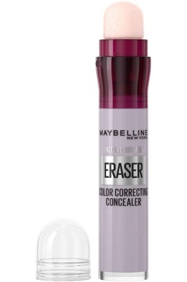 Maybelline Instant Eraser Age Rewind Color Correcting Concealer με Σφουγγαράκι Purple για Κίτρινους Τόνους & Θαμπάδα 6.8ml