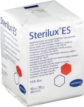 Hartmann Sterilux ES Mη Aποστειρωμένες Γάζες 17 κλωστών 10x10cm 100τμχ