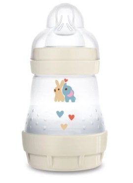 Mam Easy Start Anti-Colic Πλαστικό Μπιμπερό Κατά των Κολικών για 0m+ Εκρού με Θηλή Σιλικόνης 160ml [350SUc]