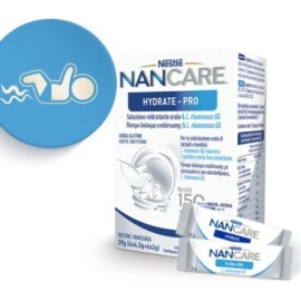 Nestle NanCare Hydrate - Pro Πόσιμο Διάλυμα Ενυδάτωσης με Ηλεκτρολύτες, Υδατάνθρακες & L.Rhamnosus 12 Φακελάκια