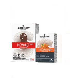 Superfoods PROMO Memoact Plus 30 Κάψουλες + Iπποφαές 50+ 10 Κάψουλες