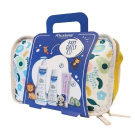 Mustela PROMO Baby Daily Kit Hydra Bebe Body Lotion Γαλάκτωμα Σώματος 500ml - Gentle Cleansing Gel Καθαρισμού για Σώμα & Μαλλιά 2x200ml - Barier 1-2-3 Κρέμα Αλλαγής Πάνας 2x50ml