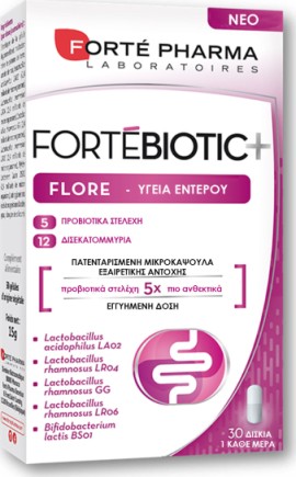 Forte Pharma Fortebiotic+ Flore Συμπλήρωμα Προβιοτικών 30 Κάψουλες