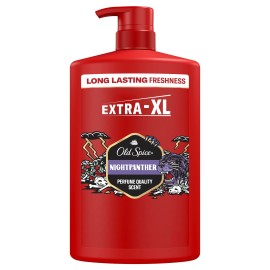 Old Spice Night Panther 3 in 1 Ανδρικό Αφρόλουτρο & Σαμπουάν 1000ml