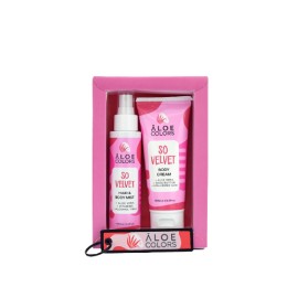 Aloe Colors So Velvet Gift Set Body Cream Ενυδατική Κρέμα Σώματος 100ml - Hair & Body Mist Ενυδάτωσης για Μαλλιά - Σώμα 100ml - ΔΩΡΟ Μπρελόκ Πολύχρωμο