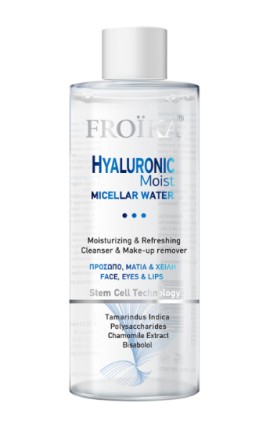 Froika Hyaluronic Moist Water Καθαρισμός – Ντεμακιγιάζ - Τόνωση για Πρόσωπο, Μάτια & Χείλη 400ml