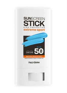 Frezyderm Sunscreen Stick Extreme Sport SPF50 Blue Απόχρωση Αντηλιακό Stick Προσώπου & Χειλιών 20ml