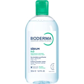 Bioderma Sebium H2O Micellar Water Εξυγιαντικό Νερό Καθαρισμού & Ντεμακιγιάζ για το Μικτό / Λιπαρό ή Δέρμα με Τάση Ακμής 500ml