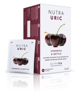 Nutra Tea Uric Cherries & Nettle Αρθρώσεις & Ουρικό Οξύ - Θεραπευτικό Αφέψημα 40gr [20 Φακελίσκοι]