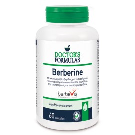 Doctors Formulas Berbevis Berberine Phytosome, για τα Φυσιολογικά Επίπεδα Γλυκόζης, της Χοληστερόλης & των Τριγλυκεριδίων 60 Κάψουλες