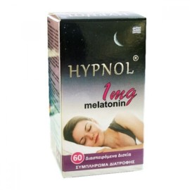Medichrom Hypnol Μελατονίνη 1mg Συμπλήρωμα Διατροφής για Φυσική Υποστήριξη του Ύπνου 60 Διασπειρόμενα Δισκία