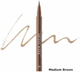 MUA Brow Define Liquid Brow Pen Medium Brown Μολύβι Φρυδιών 1gr