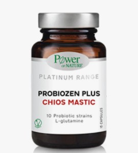 Power Of Nature Probiozen Plus Chios Mastic Συμπλήρωμα Διατροφής με Μαστίχα Χίου & Προβιοτικά 15 Κάψουλες