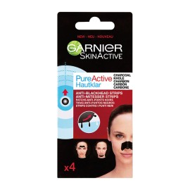 Garnier SkinActive Face Care Cleansing Ταινίες Αφαίρεσης Σμήγματος για Μύτη - Μέτωπο - Πηγούνι 4 Τεμάχια