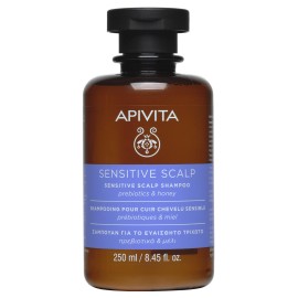 Apivita Sensitive Scalp Prebiotics & Honey Shampoo Σαμπουάν για το Ευαίσθητο Τριχωτό με Πρεβιοτικά και Μέλι 250ml