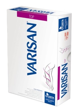 Varisan TOP CCL2 (23-32mmHg) Κάλτσα Ριζομηρίου Σιλικόνης Μπεζ Ανοιχτά Δάχτυλα 1 Ζευγάρι