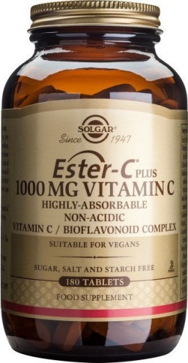 Solgar Ester C 1000mg Συμπλήρωμα Διατροφής για το Ανοσοποιητικό Σύστημα 180 Ταμπλέτες