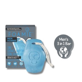 Foamie Mens Bar All in One Seas The Day Μπάρα Σαπουνιού για Πρόσωπο - Σώμα - Μαλλιά 90gr