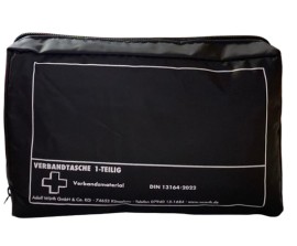 Φαρμακείο Αυτοκινήτου Νέου Νόμου First Aid Kit με Πιστοποίηση DIN 13164 Μαύρο 1 Τεμάχιο
