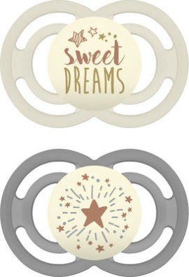 Mam Perfect Night Πιπίλα Σιλικόνης 6-16m+ 2 Τεμάχια [226S]