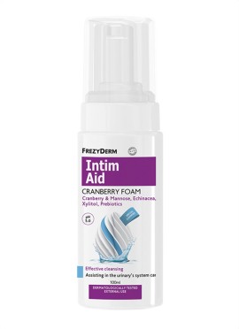 Frezyderm Intim Aid Cranberry Foam pH5.0 Αφρός Καθαρισμού Ευαίσθητης Περιοχής - Διαταραχές Ουροποιητικού 100ml