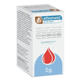 Alfashield Hemo Stasis Calcium Alginate Dressing Αιμοστατικό Βαμβάκι 2gr