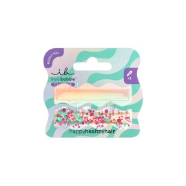 Invisibobble Boldly Clipstar M Galactic Halo Κλιπ Μαλλιών που Λάμπουν 2 Τεμάχια