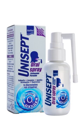 Intermed Unisept Oral Spray Στοματικό Εκνέφωμα με Αντιμικροβιακή & Επουλωτική Δράση 50ml