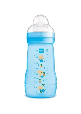 Mam Easy Active 2m+ Μπλε Baby Bottle Πλαστικό Μπιμπερό με Θηλή Σιλικόνης 270ml [360SB]