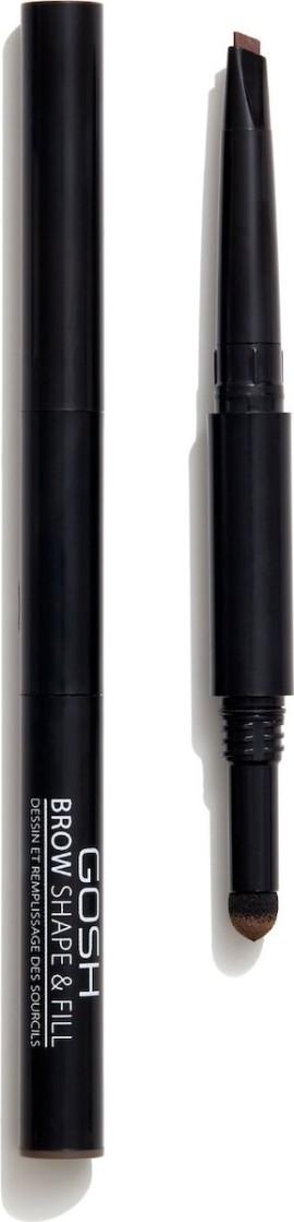 Gosh Brow Shape & Fill 001 Brown Μολύβι & Σκιά 2 σε 1 για τα Φρύδια
