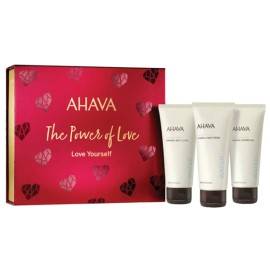 Ahava PROMO Love Yourself Mineral Hand Cream Ενυδατική Κρέμα Χεριών 40ml - Body Lotion Ενυδατικό Γαλάκτωμα Σώματος 40ml - Shower Gel Ενυδατικό Αφρόλουτρο 40ml