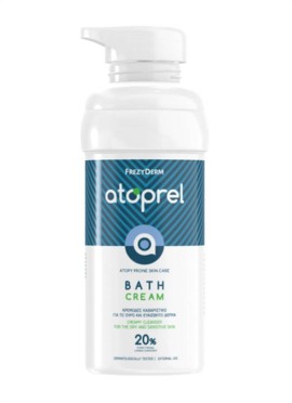 Frezyderm Atoprel Bath Cream Κρεμώδες Καθαριστικό Προσώπου - Σώματος για Ξηρές - Ευαίσθητες και με Τάση Ατοπίας Επιδερμίδες 300ml