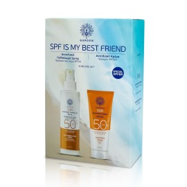 Garden PROMO Sun SPF50 Αντηλιακό Γαλάκτωμα Spray για Πρόσωπο & Σώμα με Οργανική Αλόη 150ml - Face Cream SPF50 Αντηλιακή Κρέμα Προσώπου με Οργανική Αλόη 50ml [Special Offer]