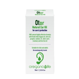 Oregano 4 Life Otor Natural Ear Oil Φυτικές Σταγόνες για τη Φροντίδα & την Προστασία των Αυτιών 10ml