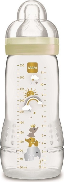 Mam Βaby Bottle Πλαστικό Μπιμπερό με Θηλή Σιλικόνης για 4m+ 330ml  [361S]